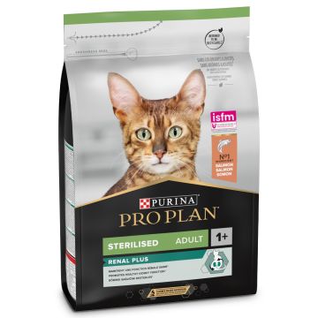 ProPlan פרופלאן 3 ק"ג מזון יבש לחתולים בוגרים ומעוקרים בטעם סלמון (סטרילייזד)