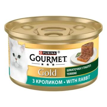 Fancy Feast פנסי פיסט 85 גר' מזון מזון רטוב לחתולים בטעם מרקם פטה ארנב משובץ נתחים (גורמה)