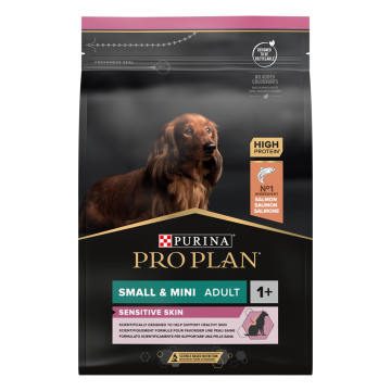 ProPlan פרופלאן 3 ק"ג מזון יבש לכלבים בוגרים מגזע קטן בעלי עור רגיש (אופטידרמה)