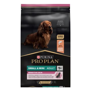 ProPlan פרופלאן 7 ק"ג מזון יבש לכלבים בוגרים מגזע קטן בעלי עור רגיש (סנסטיב סקין)