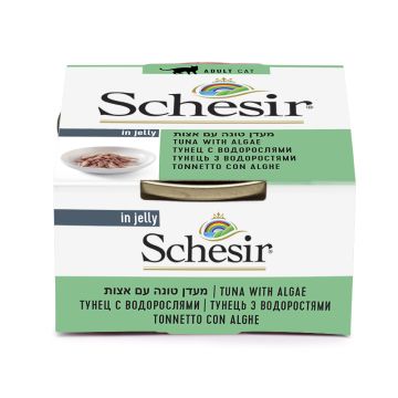 schesir סשאזיר 85 גרם מזון מזון רטוב (מעדן) לחתולים בטעם אצות וטונה