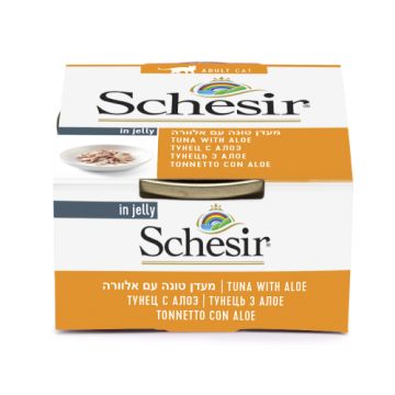 schesir סשאזיר 85 גרם מזון מזון רטוב (מעדן) לחתולים בטעם טונה אלוורה