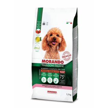 MORANDO מורנדו 1.5 ק"ג מזון יבש לכלבים בוגרים מגזע קטן חזיר וירקות (טרדיציוני)
