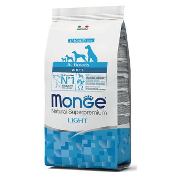 MONGE מונג 2.5 ק"ג מזון יבש דיאטטי לכלבים בוגרים בטעם סלמון וטונה (אדולט לייט)