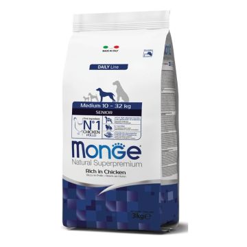 MONGE מונג 3 ק"ג מזון יבש לכלבים מבוגרים (סניור)