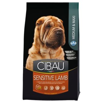 Cibau סיבאו 2.5 ק"ג מזון יבש לכלבים בוגרים בטעם כבש ואורז (סנסטיב)
