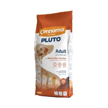 Pluto פלוטו 20 ק"ג מזון יבש לכלבים בוגרים בטעם עוף