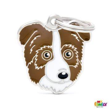 תג שם AUSTRALIAN SHEPHERD BROWN-MF75