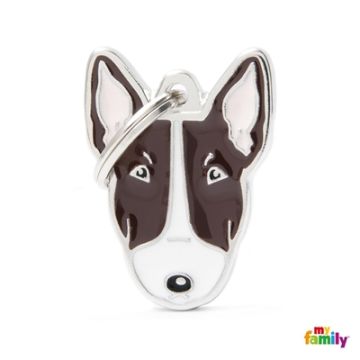 תג שם BULL TERRIER BROWN-MF21N