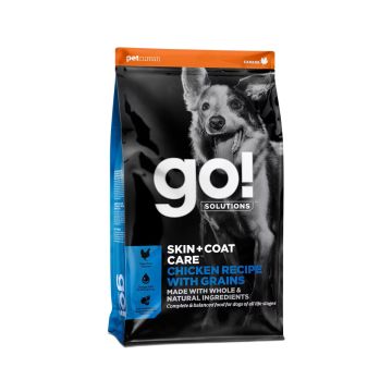 Go גו 9.98 ק"ג מזון יבש לכלבים עם בעיות עור בטעם עוף (סקין + קואט)