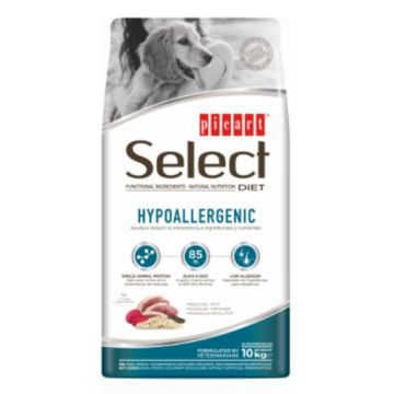 Select Menu סלקט מניו 10 ק"ג מזון רפואי היפואלרגני יבש לכלבים בוגרים עם בעיות עור וקיבה (היפואלרג'ניק)