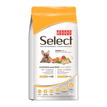 select menu סלקט מניו 8 ק"ג  מזון יבש לכלבים בוגרים מגזע קטן (מיני לייט מסורס)