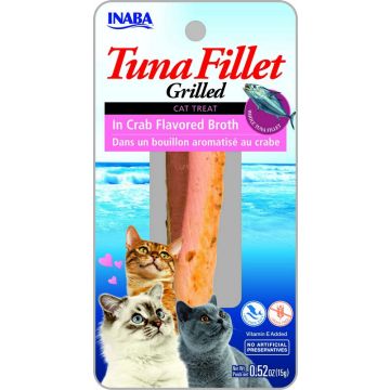 Inaba Ciao אינאבה צ'או 15 גרם חטיף לחתולים פילה טונה וסרטנים