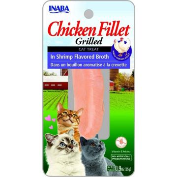 Inaba Ciao אינאבה צ'או 15 גרם חטיף לחתולים פילה עוף ושרימפס