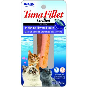 Inaba Ciao אינאבה צ'או 15 גרם חטיף לחתולים פילה טונה ושרימפס