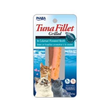 Inaba Ciao אינאבה צ'או 15 גרם חטיף לחתולים פילה טונה וקלמארי