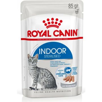 Royal canin רויאל קנין 85 גרם מזון מזון רטוב (פאוץ') לחתולי בית מעוקרים בוגרים (אינדור)