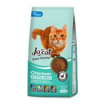 La Cat לה קט 6 ק"ג מזון יבש לחתולים בוגרים מסורסים וחתולות מעוקרות (סטרילייזד)