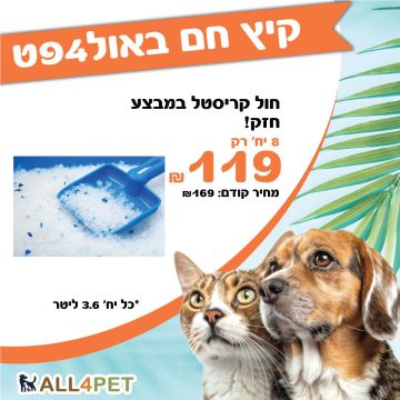 מבצעי אוגוסט - מארז חול קריסטל בהנחה שווה במיוחד!